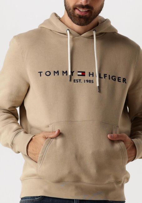Braune TOMMY HILFIGER Sweatshirt TOMMY LOGO HOODY - large