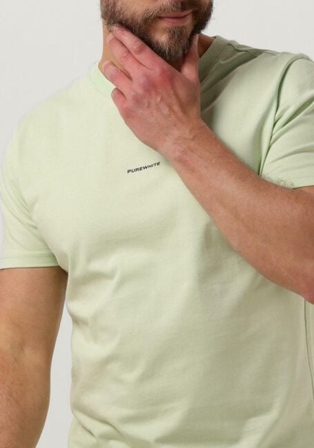 Minze PUREWHITE T-shirt TSHIRT WITH SMALL LOGO ON CHEST AND BIG BACK PRINT - large