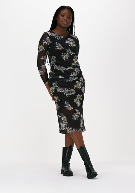 Schwarze JUST FEMALE Midikleid ANLIA DRESS - large