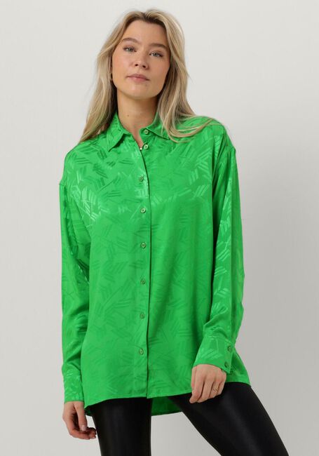 Grüne ALIX THE LABEL Bluse LADIES WOVEN OVERSIZED JACQUARD BLOUSE - large