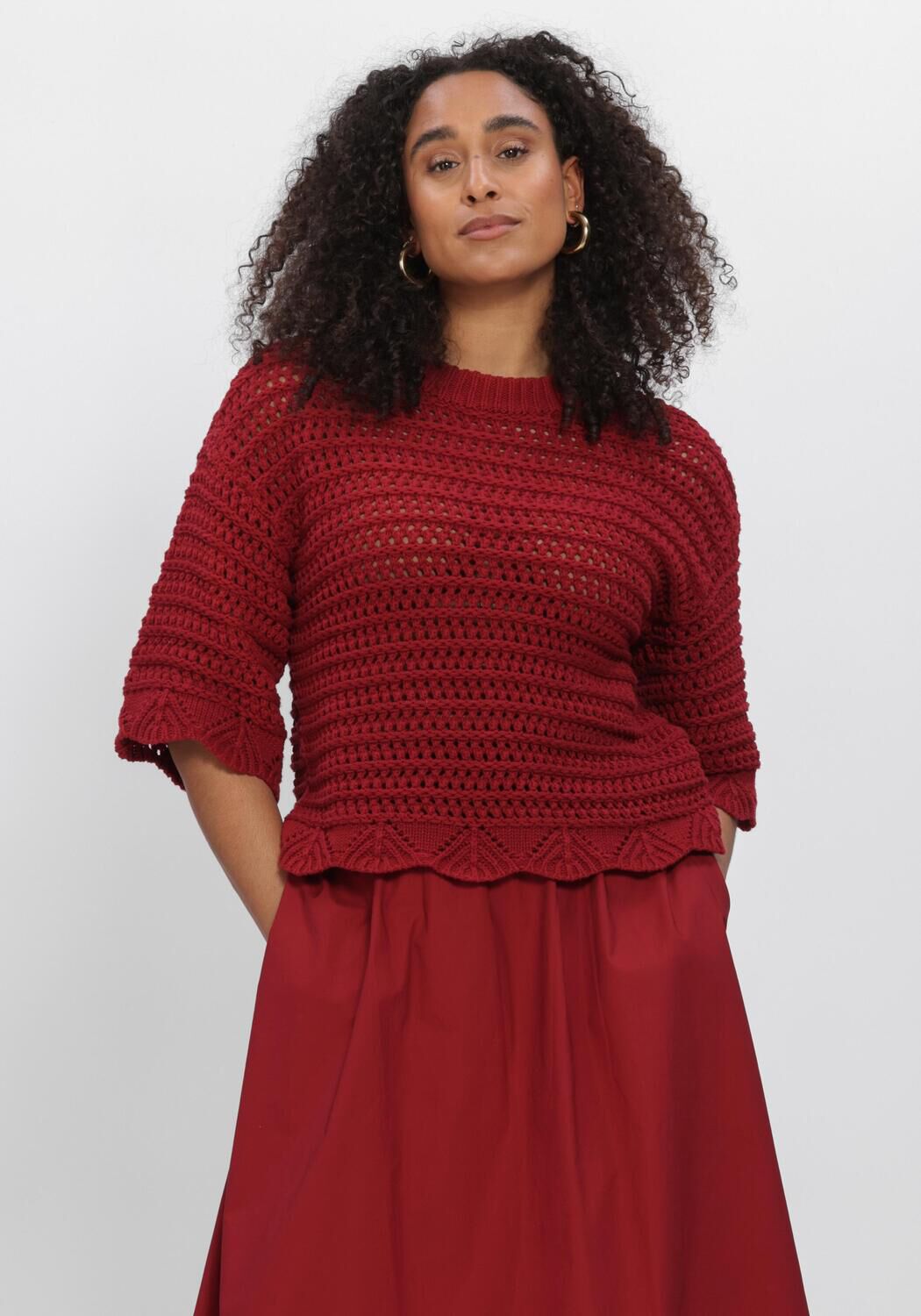 Rote MSCH COPENHAGEN Pullover MSCHTABITHA FAIRYN 2 4 PULLOVER - large