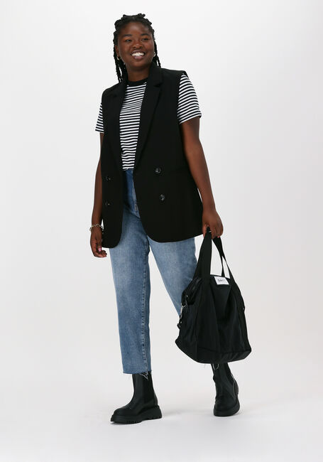 Schwarze NEO NOIR Gilet LARA STRUCTURE WAISTCOAT - large