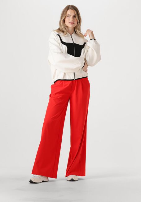 Weiße ALIX THE LABEL Jack LADIES WOVEN BULL BOMBER - large