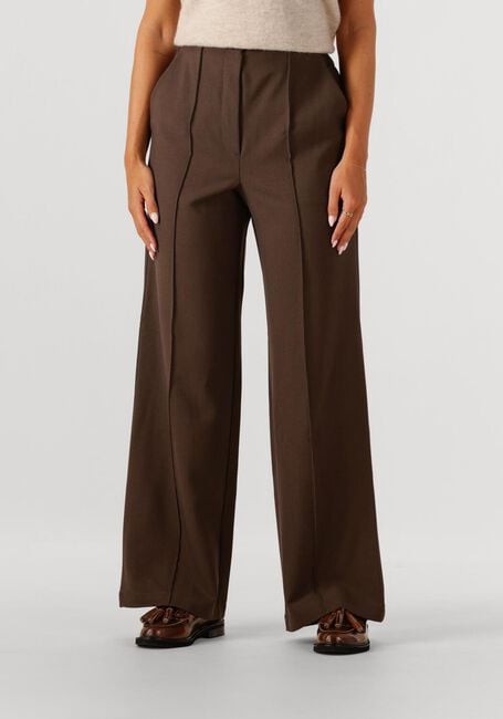 Braune Y.A.S. Weite Hose YASREEMAJ HW PANT NOOS - large