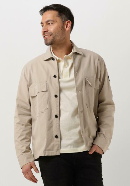 Beige CALVIN KLEIN Overshirt COTTON NYLON OVERSHIRT - large
