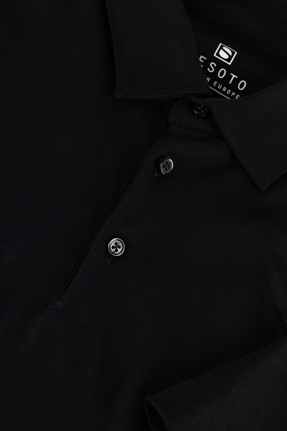 Schwarze DESOTO Polo-Shirt DESOTO POLO KENT 1/2 - large