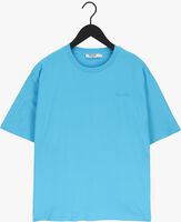 Blaue NA-KD T-shirt ORGANIC LOGO OVERSIZED TEE
