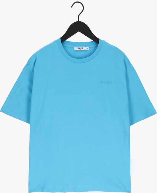Blaue NA-KD T-shirt ORGANIC LOGO OVERSIZED TEE - large