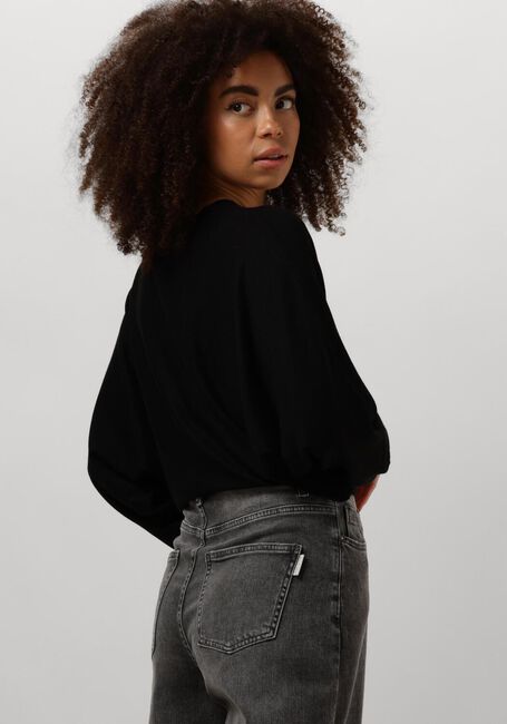 Schwarze MINUS Pullover DANA BAT SLEEVE KNIT PULLOVER - large