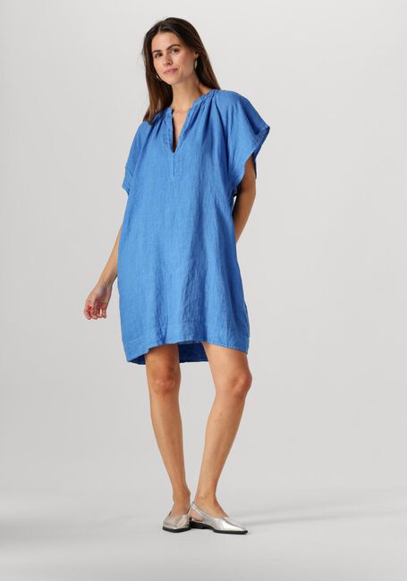 Blaue BY-BAR Minikleid VINA LINEN DRESS - large