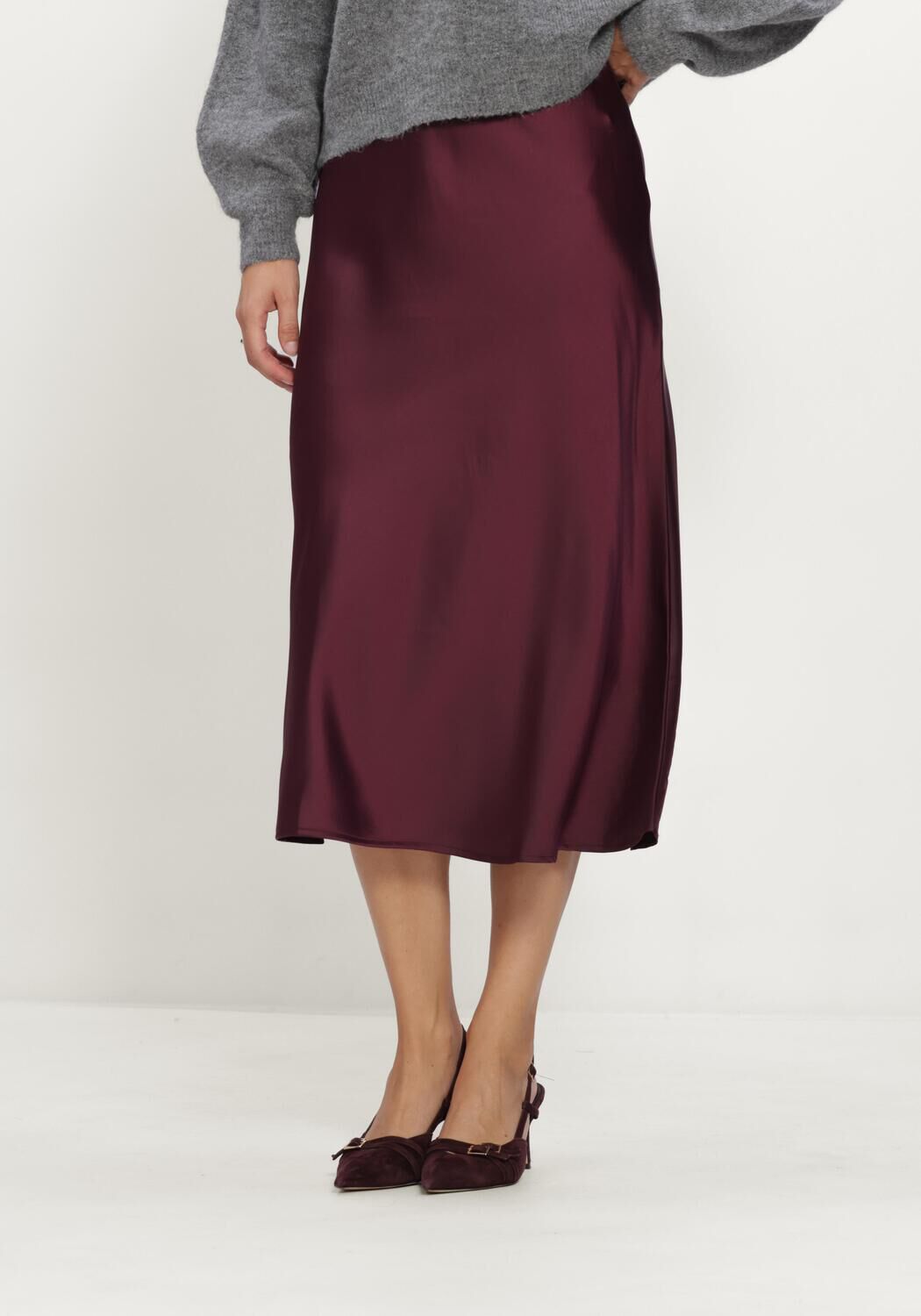 Bordeaux Y.A.S. Midirock YASPELLA HW MIDI SKIRT S. NOOS - large
