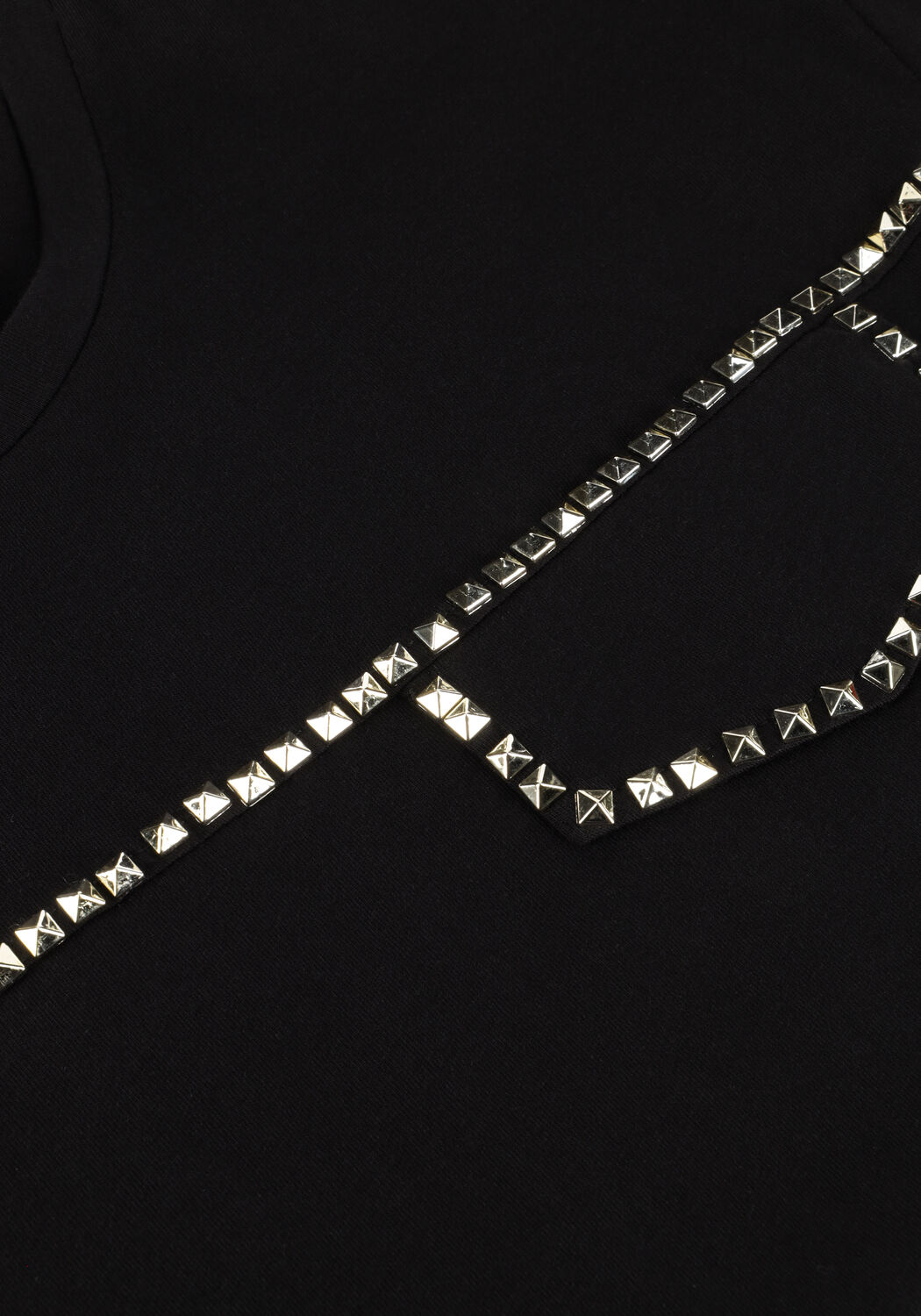 Schwarze LIU JO T-shirt ECS T-SHIRT M/C DECORAZ - large