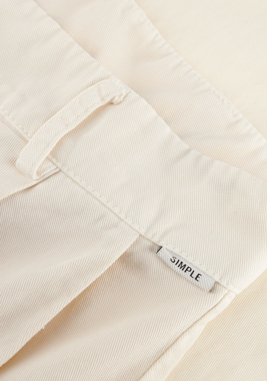 Ecru SIMPLE Lange Hosen TROUSER - large
