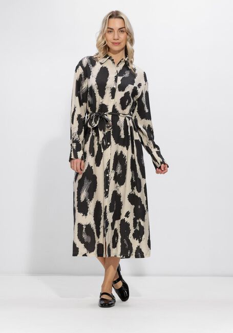Beige MSCH COPENHAGEN Maxikleid MSCHKARALIE JUSIA SHIRT DRESS AOP - large