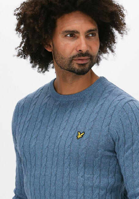 Blaue LYLE & SCOTT Pullover CABLE JUMPER - large