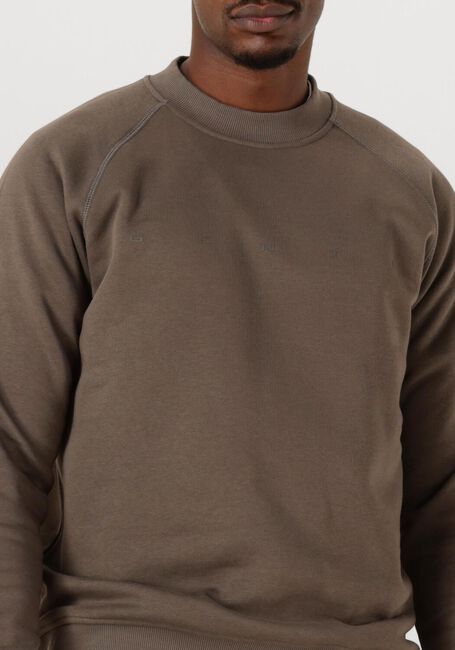 Taupe GENTI Pullover BASIC LOGO SWEATER - large
