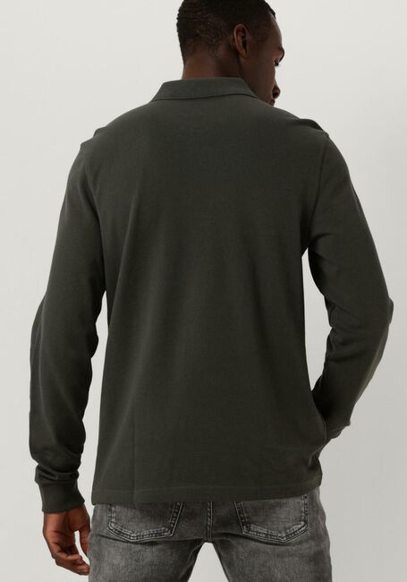 Olive FRED PERRY Polo-Shirt LONG SLEEVE PLAIN FRED PERRY SHIRT - large