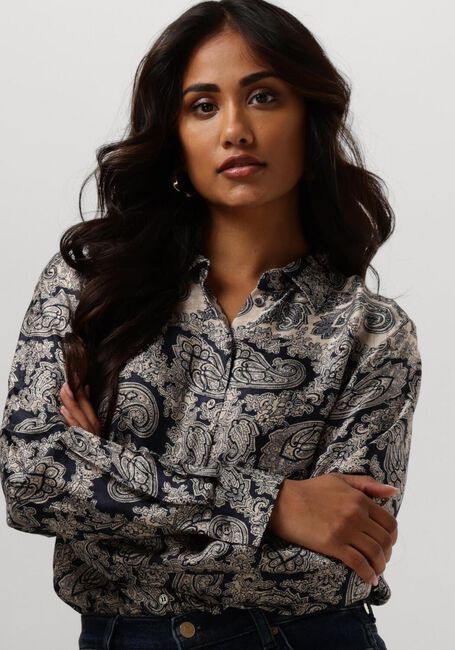 Blaue MOS MOSH Blusen EIKE INVERT SHIRT - large