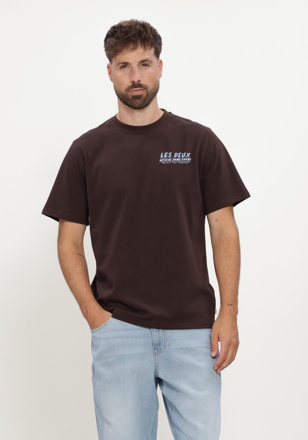 Braune LES DEUX T-shirt RECORD T-SHIRT - large