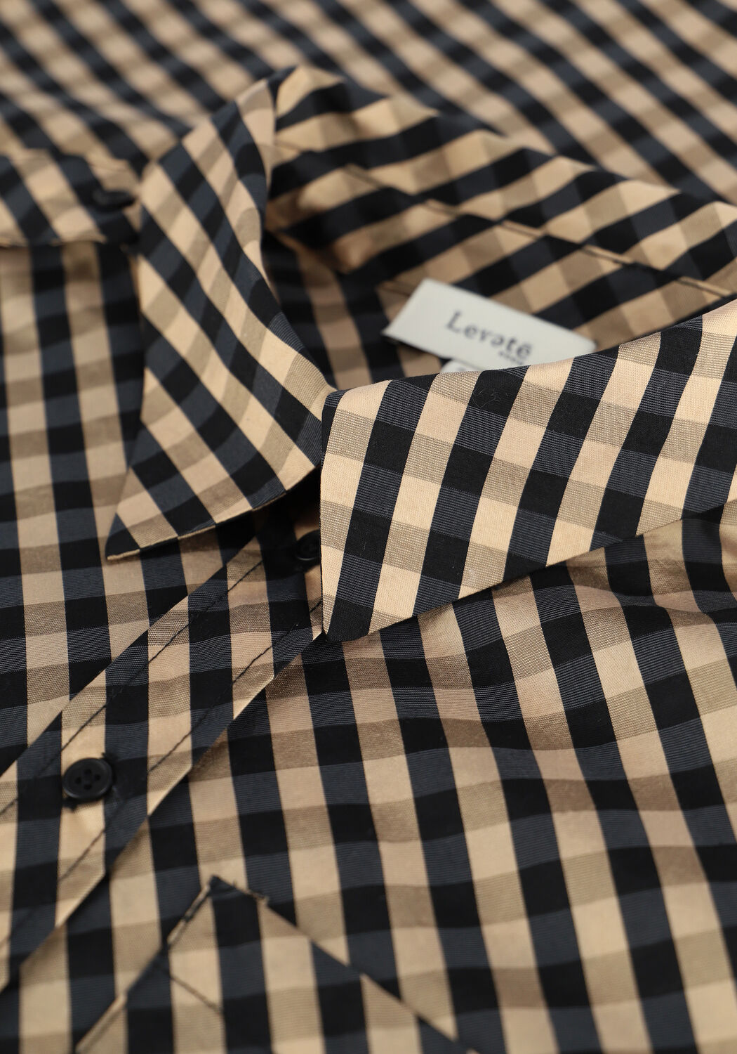 Schwarze LEVETE ROOM Minikleid KAMMA 4 - large