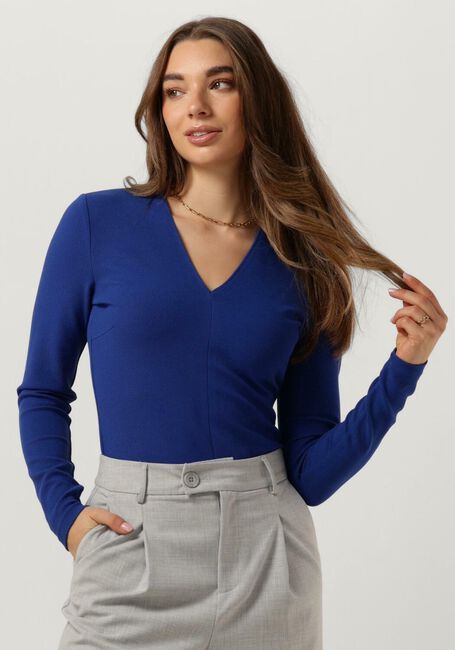 Blaue VANILIA  90S V NECK LONGSLEEVE - large