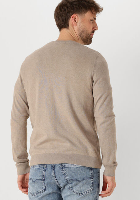 Beige SELECTED MEN Pullover SLHBERG CREW NECK NOOS - large