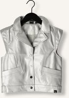 Silberne INDIAN BLUE JEANS Gilet VEGAN LEATHER SLEEVELESS GILET Silberne INDIAN BLUE JEANS Gilet VEGAN LEATHER SLEEVELESS GILET - medium