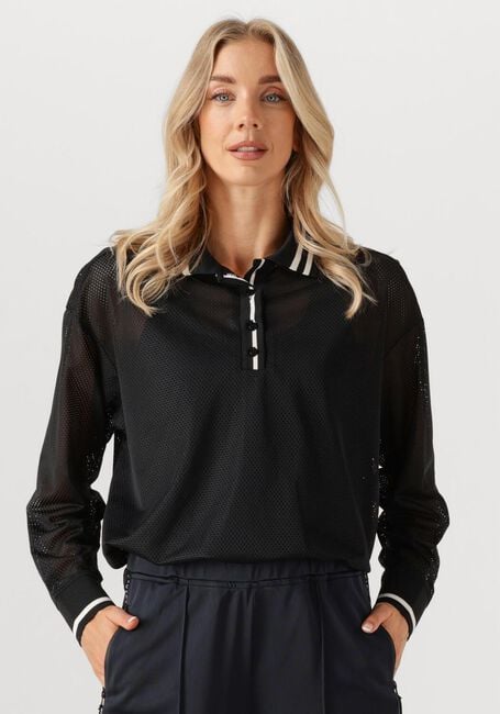 Schwarze HAUTE L'AMITIÉ Tops & T-shirts DRIFT POLO BLOUSE - large
