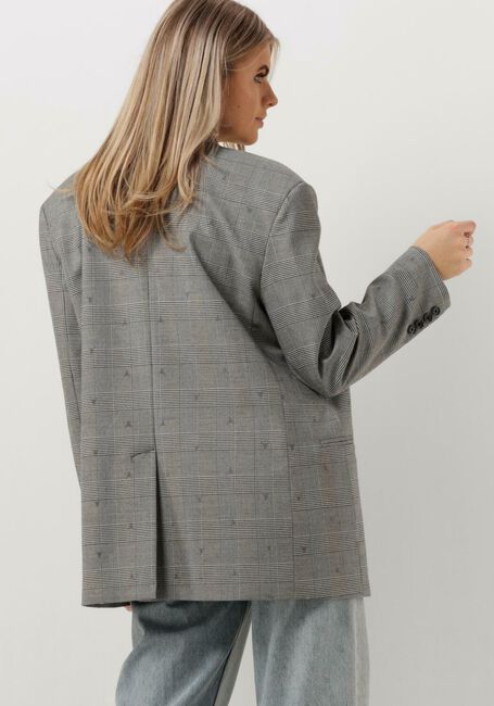 Graue ALIX THE LABEL Blazer LADIES WOVEN SPECIAL CHECKED BLAZER - large