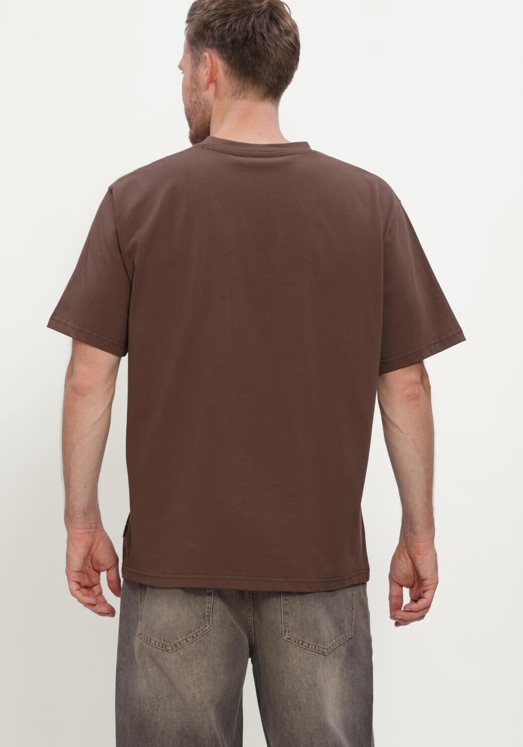 Braune WOODBIRD T-shirt WBBAINE BASE TEE - large