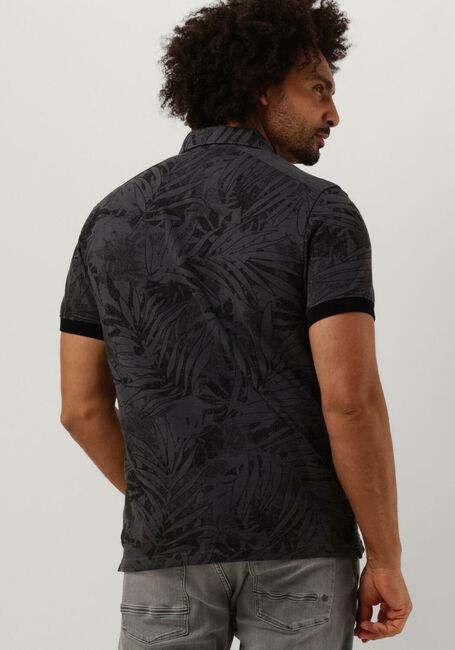 Dunkelgrau PME LEGEND Polo-Shirt SHORT SLEEVE POLO PIQUE MELANGE AOP - large