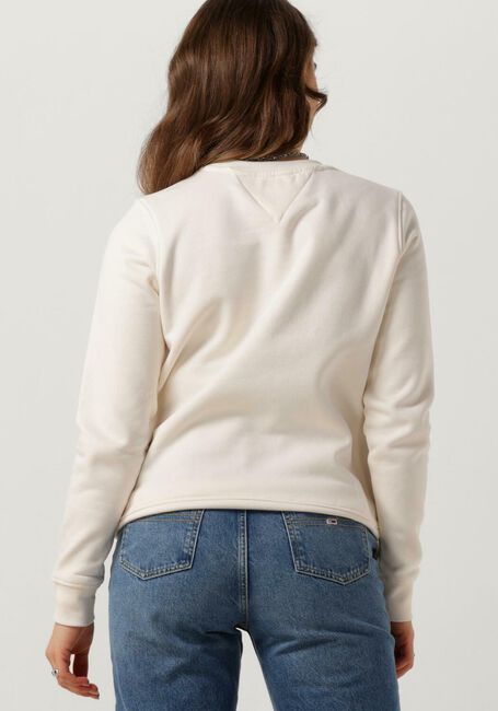 Weiße TOMMY JEANS Pullover TJW REG TONAL LINEAR CREW - large