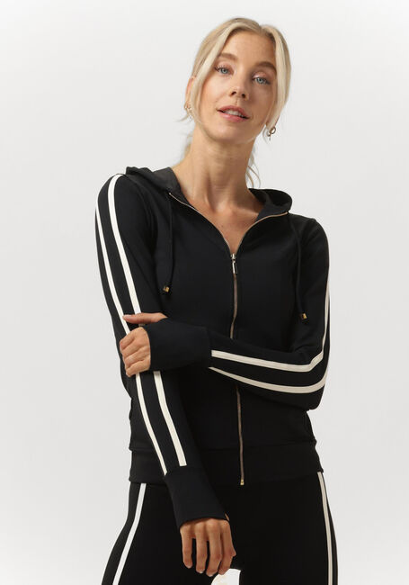 Schwarze DEBLON SPORTS Strickjacke ZOE HOODED VEST - large