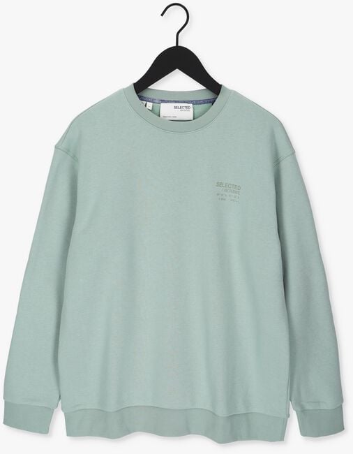 Grüne SELECTED HOMME Sweatshirt SLHLOOSEARVID CREW NECK SWEAT - large