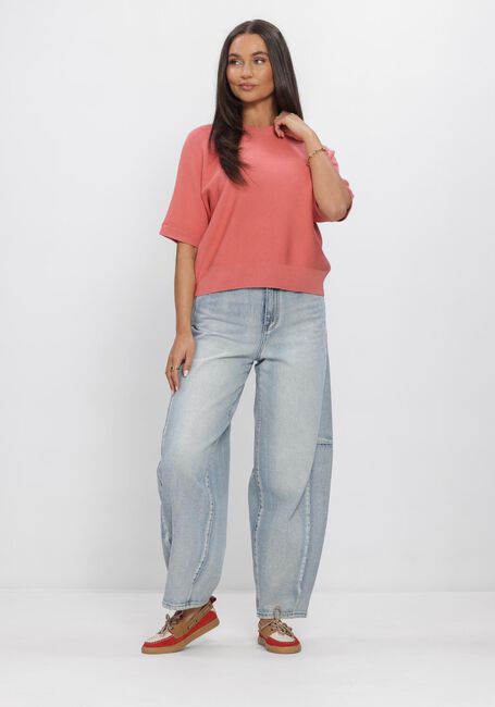 Hell-Pink MSCH COPENHAGEN T-shirt MSCHTHAMIRA 2/4 PULLOVER - large