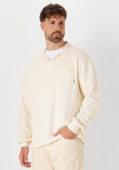 Ecru WOODBIRD Sweatshirt WBLYCH TERRY POLO - large
