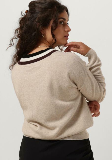 Beige VANILIA Pullover MAGNOLIA SWEATER V - large