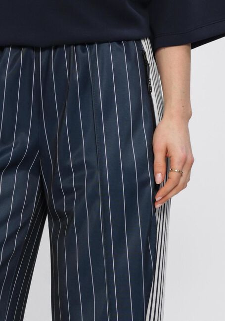 Dunkelblau HAUTE L'AMITI&Eacute; Hosen BAGGY PIN STRIPE TRACK TALL PANTS - large