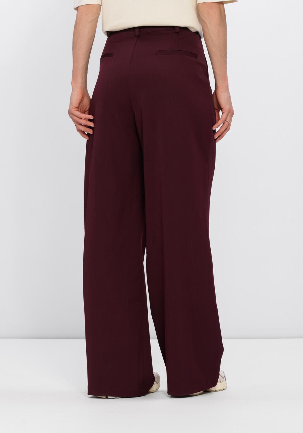 Bordeaux STUDIO AMAYA Weite Hose JACKIE PANTS - BORDEAUX - large