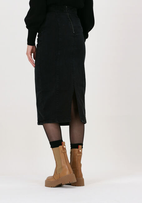 Schwarze MSCH COPENHAGEN Midirock THESSI RIKKE DENIM SKIRT - large