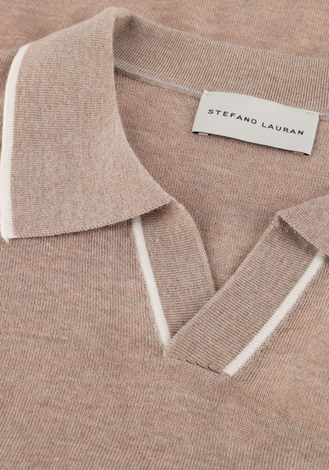 Beige STEFANO LAURAN Polo-Shirt POLO BORRE - large