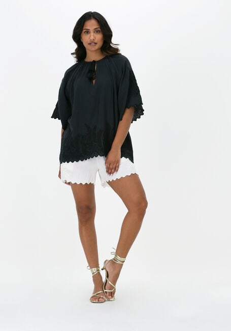 Graue SISSEL EDELBO Blusen SANDRA ORGANIC COTTON BLOUSE - large