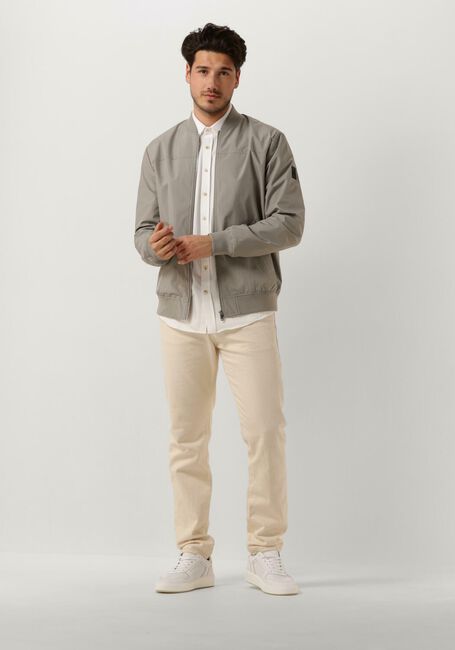 Hellgrau CAST IRON Casual-Oberhemd LONG SLEEVE SHIRT TWILL JERSEY 2 TONE - large