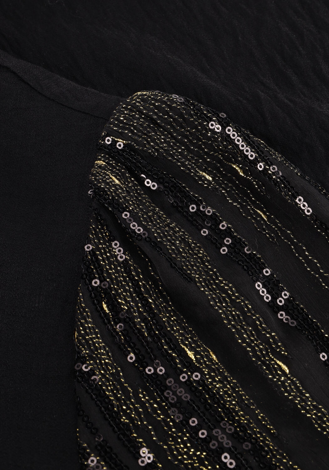 Schwarze AAIKO Blusen PILLAR PAILLETTE PES 522 - large