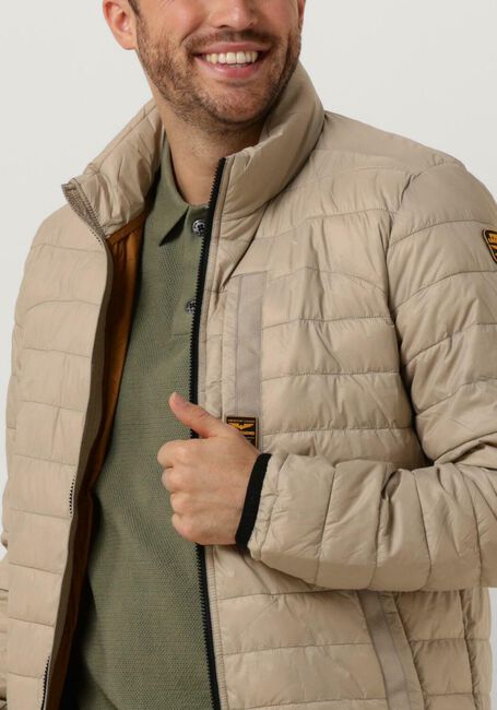 Beige PME LEGEND Wattierte Jack SHORT JACKET MILES MENTOR CYLON - large