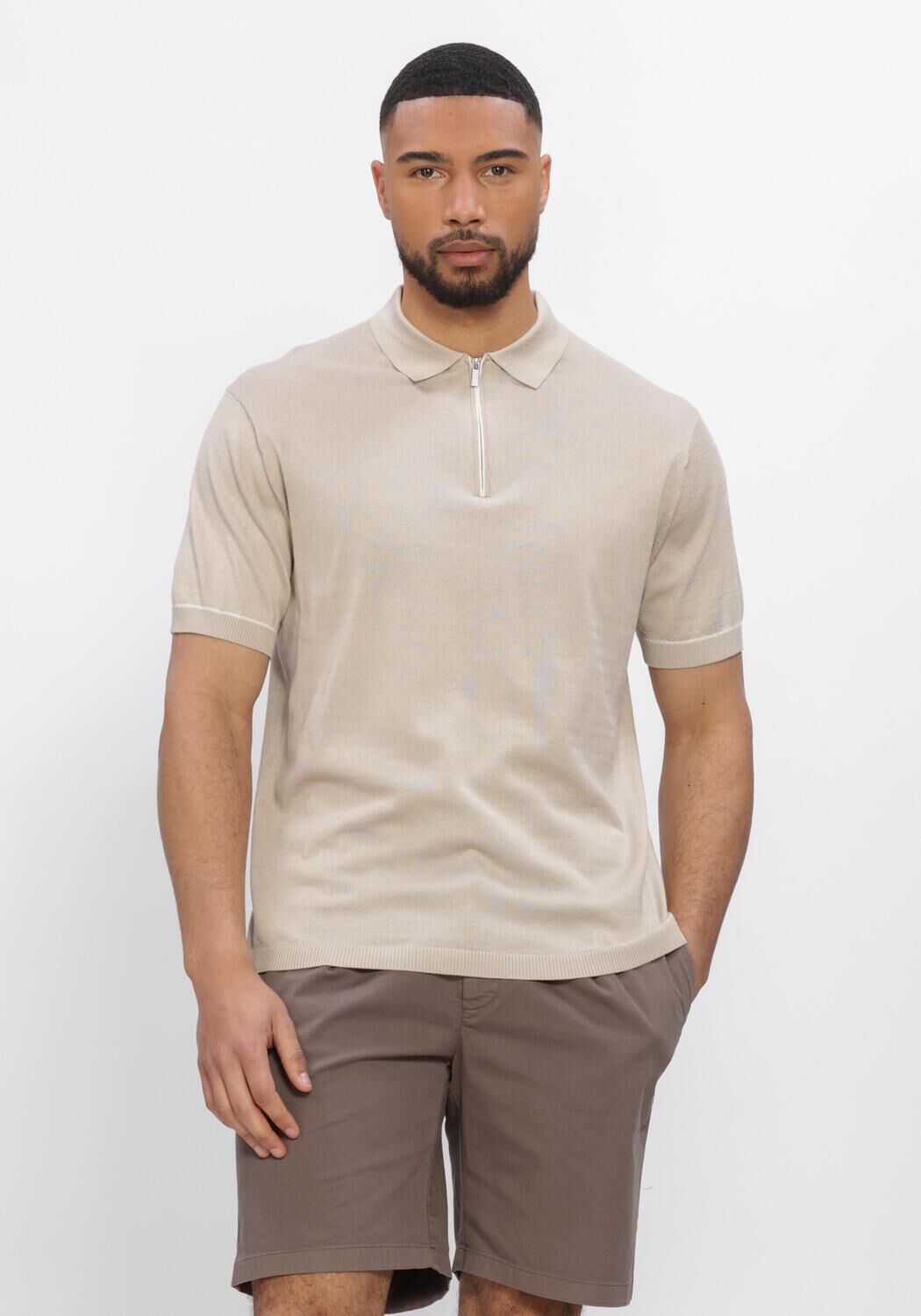 Beige STEFANO LAURAN Polo-Shirt POLO BASTIAN - large