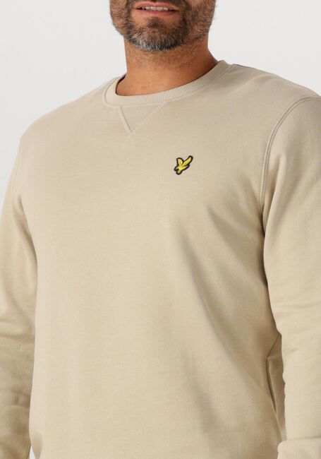 Taupe LYLE & SCOTT Pullover CREW NECK SWEATSHIRT - large