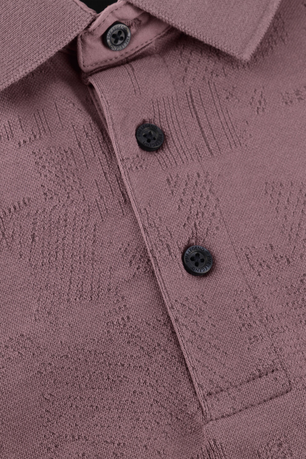 Blaue PME LEGEND Polo-Shirt JACQUARD JERSEY - large