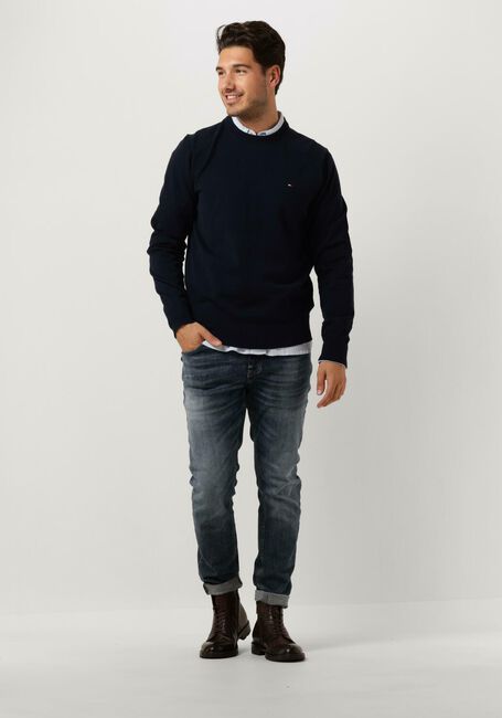 Dunkelblau TOMMY HILFIGER Pullover 1985 CREW NECK SWEATER - large