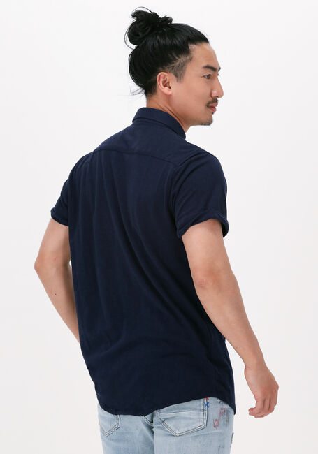 Blaue DSTREZZED Casual-Oberhemd SHIRT BUTTON DOWN S/S MELANGE PIQUE - large